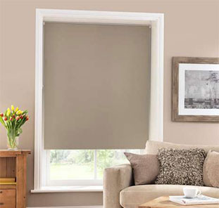 Рулонная штора блэкаут цвет капучино