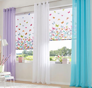 Рольштора с фотопечатью - бабочки